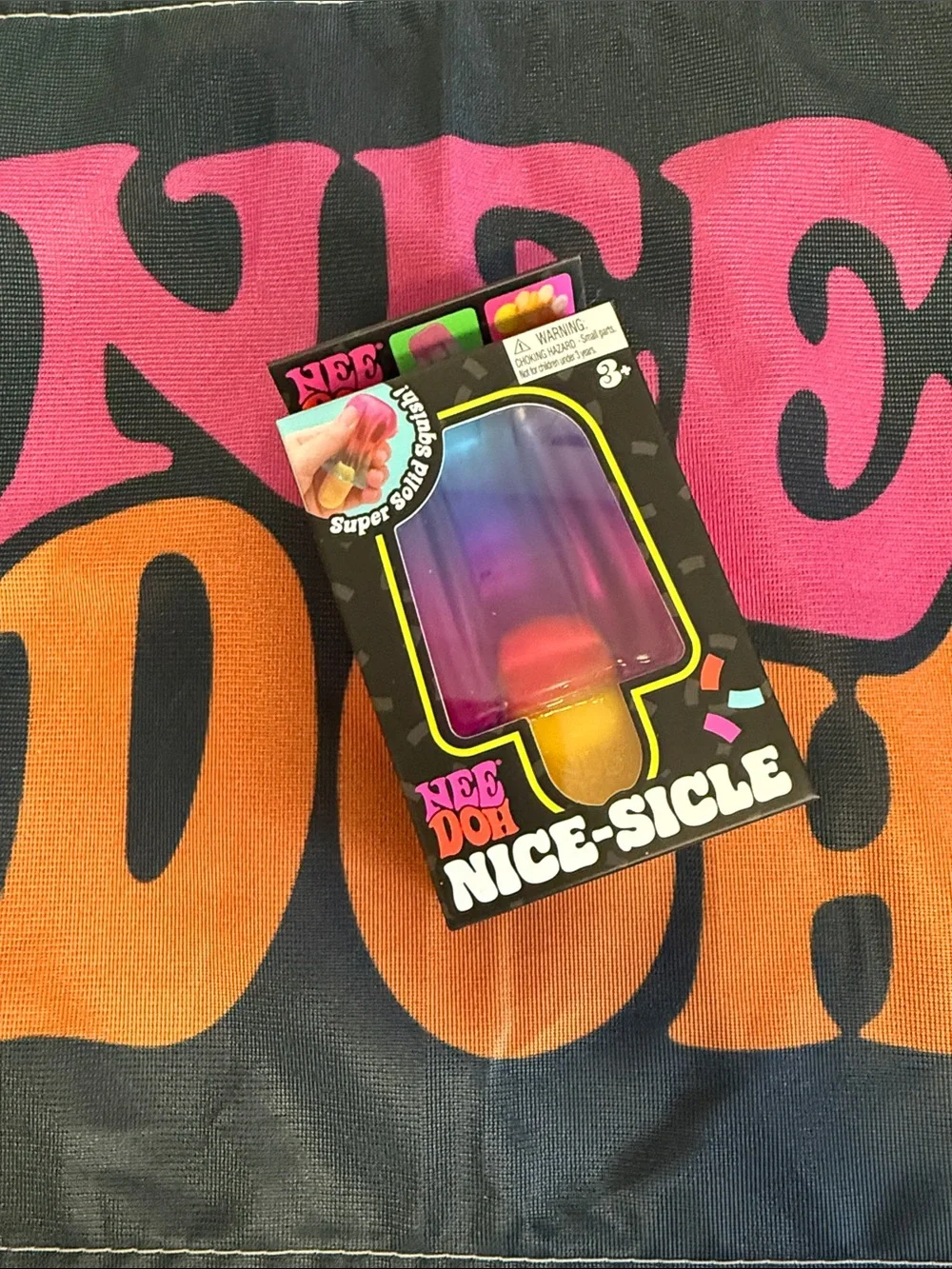 Needoh Nice-Sicle Sensory Popsicle Toy - Purple & Yellow
